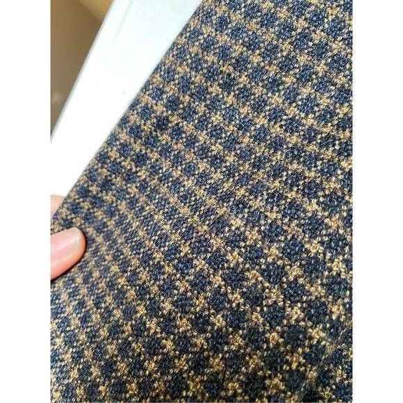 MASSIMO DUTTI HANDMADE OVERSIZED WOOL CHECK TARTAN COAT RARE Size 48/38 - Picture 3 of 9